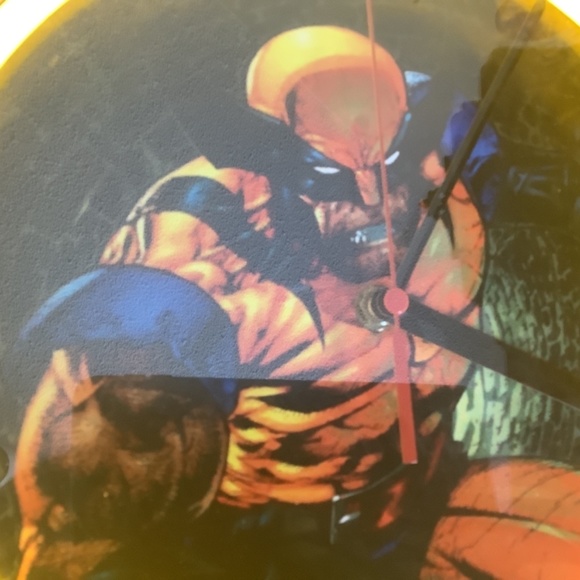Wolverine Marvel Neon Clock As Is - Picture 3 of 4